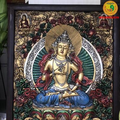 Tranh Thangka Kiểu cổ 3D Kim Cang Tát Đỏa - HẾT HÀNG